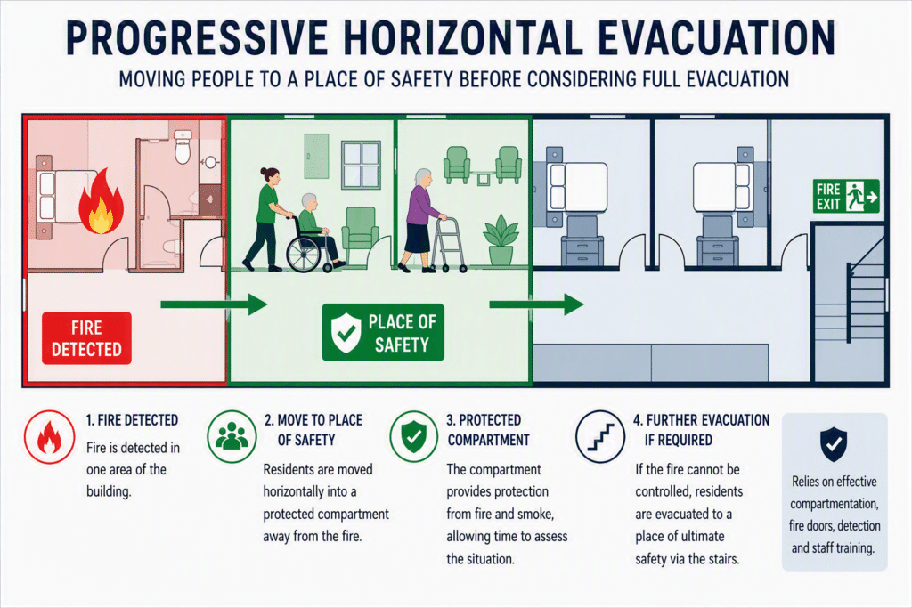 Progressive Horizontal Evacuation